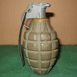 Original Deactivated U.S. Mk 2 grenade “Pineapple”.
