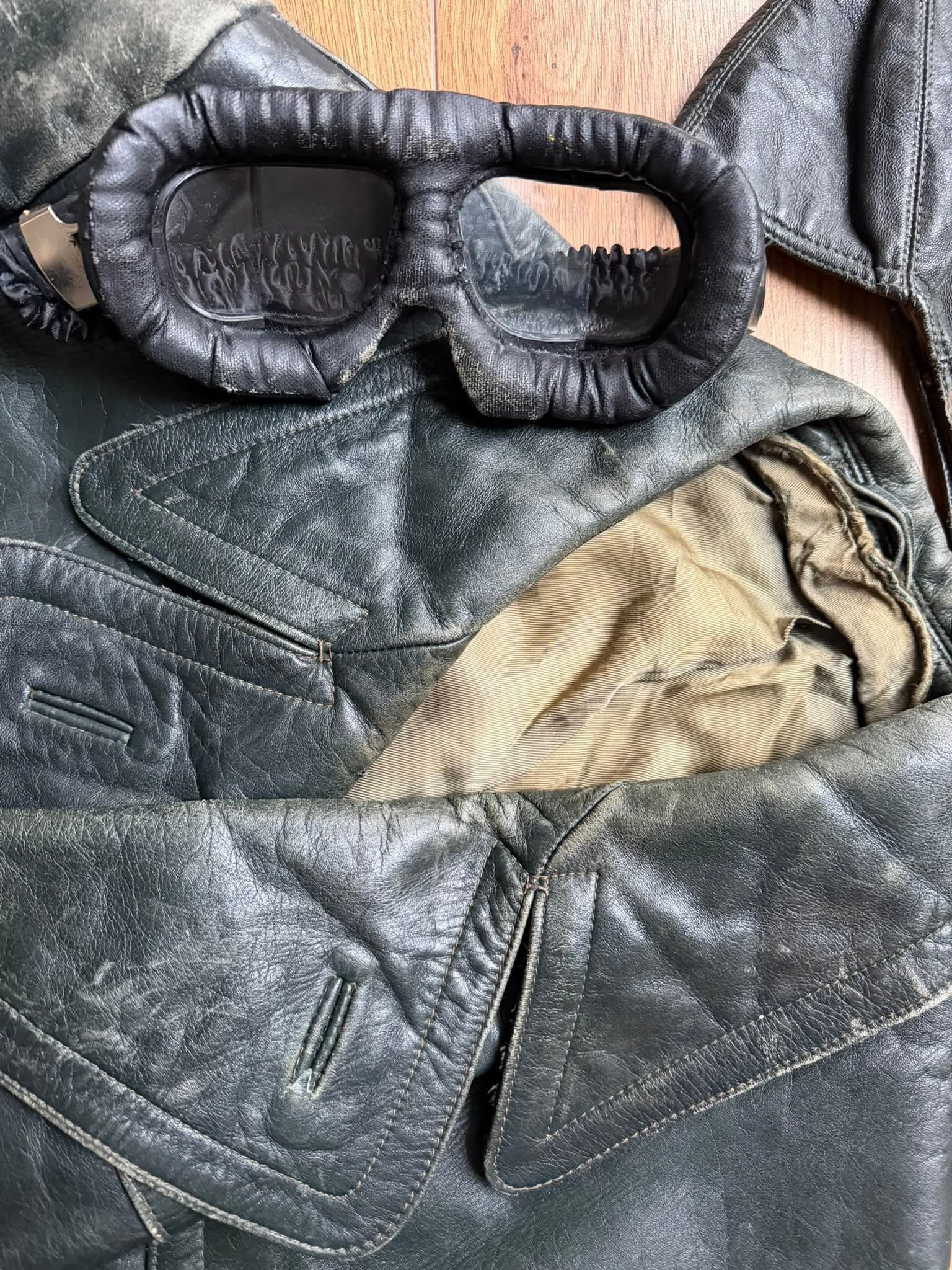 Original German Kraftfahrer leather motoring set from the 1930s–1940s - Image 3