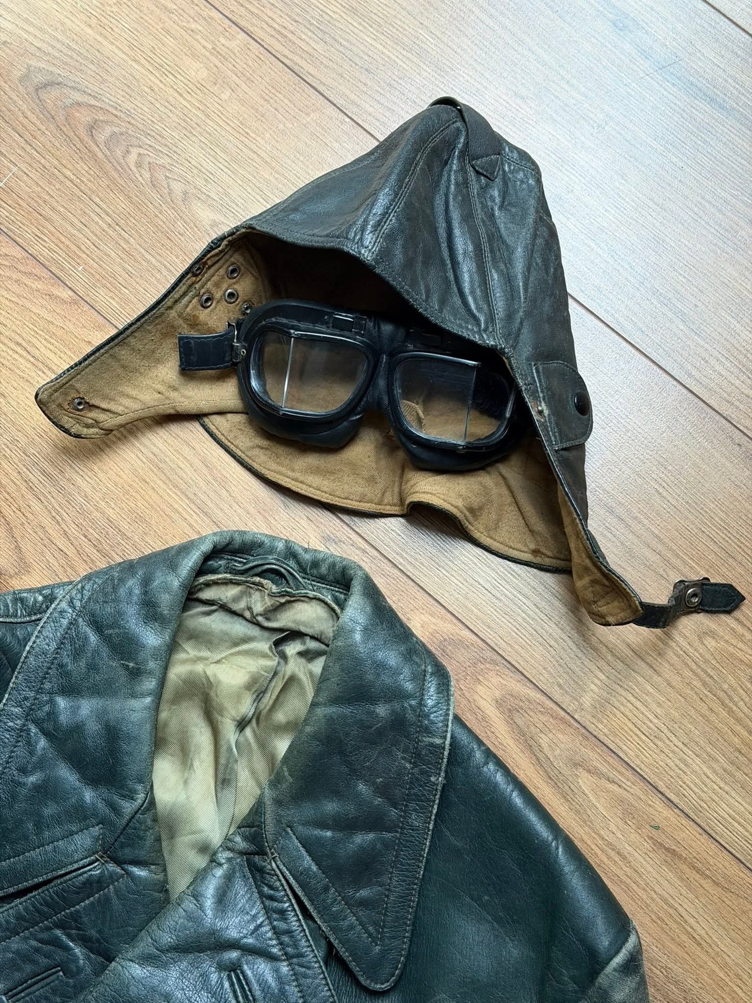 Original German Kraftfahrer leather motoring set from the 1930s–1940s - Image 4