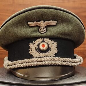 Authentic WWII German Pioneer Officer Visor Cap (schirmmütze)– Schellenberg, c.1944–45