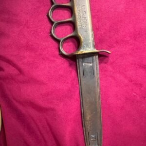 U.S. WWI 1918 Mark I Trench Knife with Steel Scabbard – LF&C
